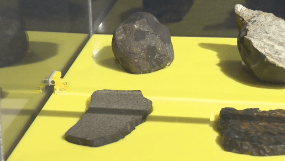Meteorite from Telus World of Science display