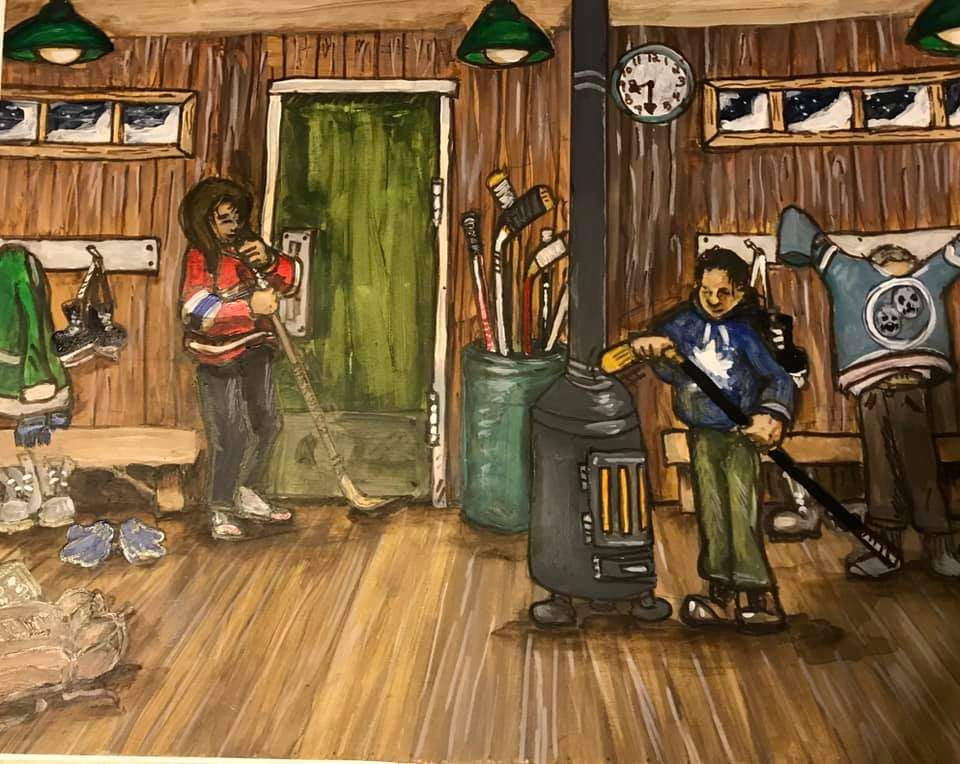 One of Curtis Irving Johnson’s illustrations in Mike Plume’s book, “More than a Game.”