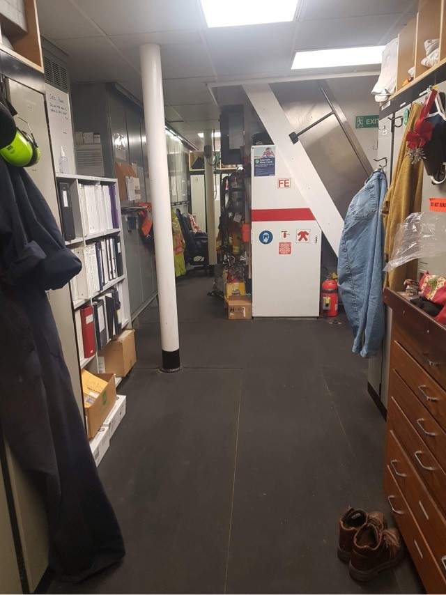 The area where female engineers on BC Ferries can currently change. Photo submitted.