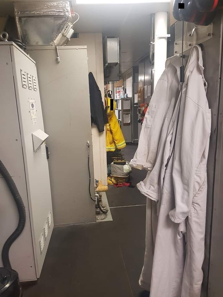 The area where female engineers on BC Ferries can currently change. Photo submitted.