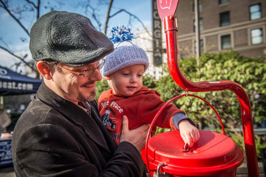 FILE. Salvation Army Kettle Campaign. 