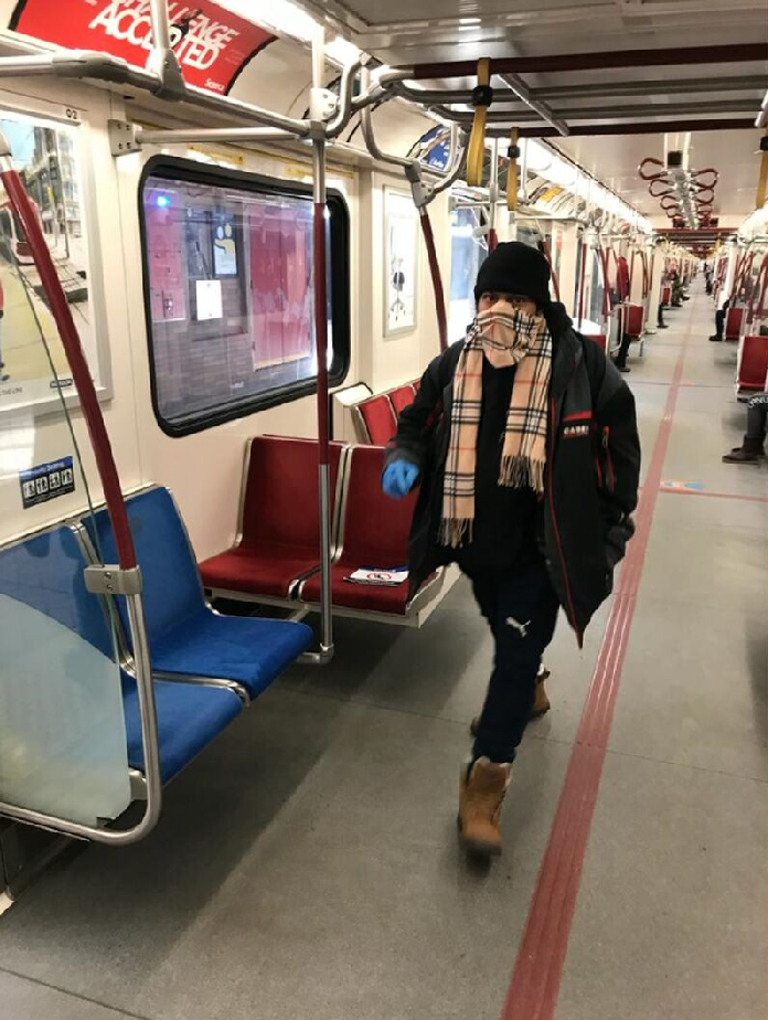 Toronto Police are searching for a suspect in a indecent incident.