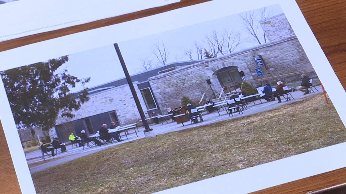 The first outdoor council meeting in Napanee