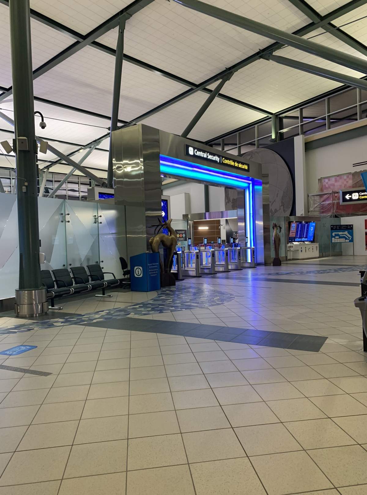 Security at EIA was not busy on what would typically be the busiest day of the year for the airport Friday, Dec. 18, 2020.