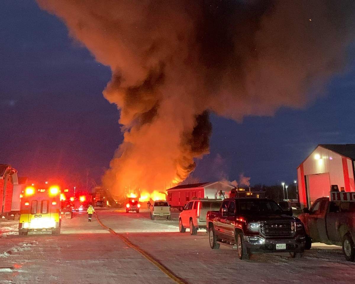 Emergency crews on-scene at a Headingley, Man.-area fire Christmas Eve.