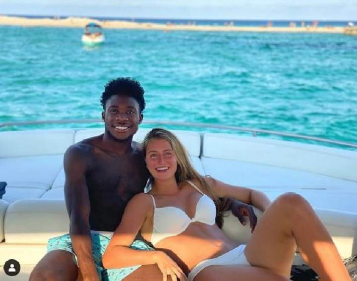A photo from Jordyn Huitema's Instgram account showing her and Alphonso Davies together in Spain.