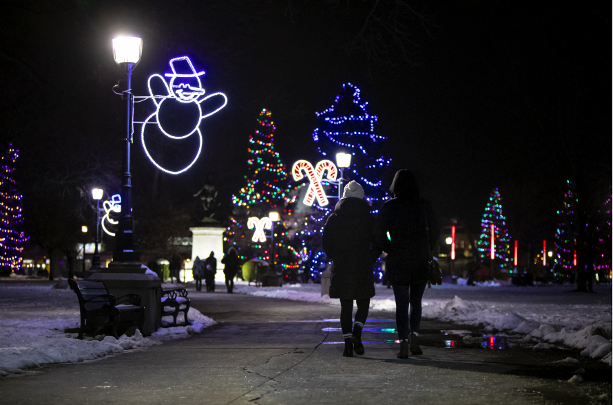 Residents can enjoy the Christmas lights in Victoria Park nightly from 5 p.m. to 11 p.m. for the holiday season. 