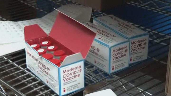 Nova Scotia received 3,700 doses of the Moderna vaccine, New Brunswick got 2,400.