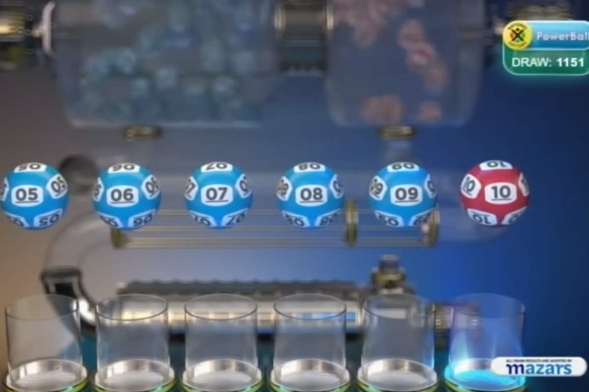 This image from video shows the result of a lottery draw in South Africa on Dec. 1, 2020.