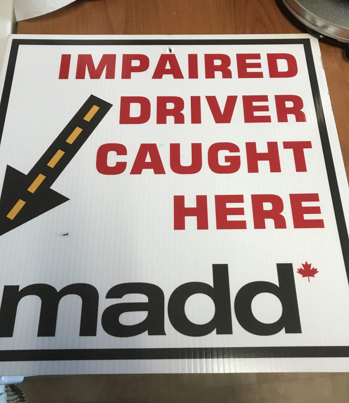 Here is a photo of the signs implemented in Estevan, Sask.