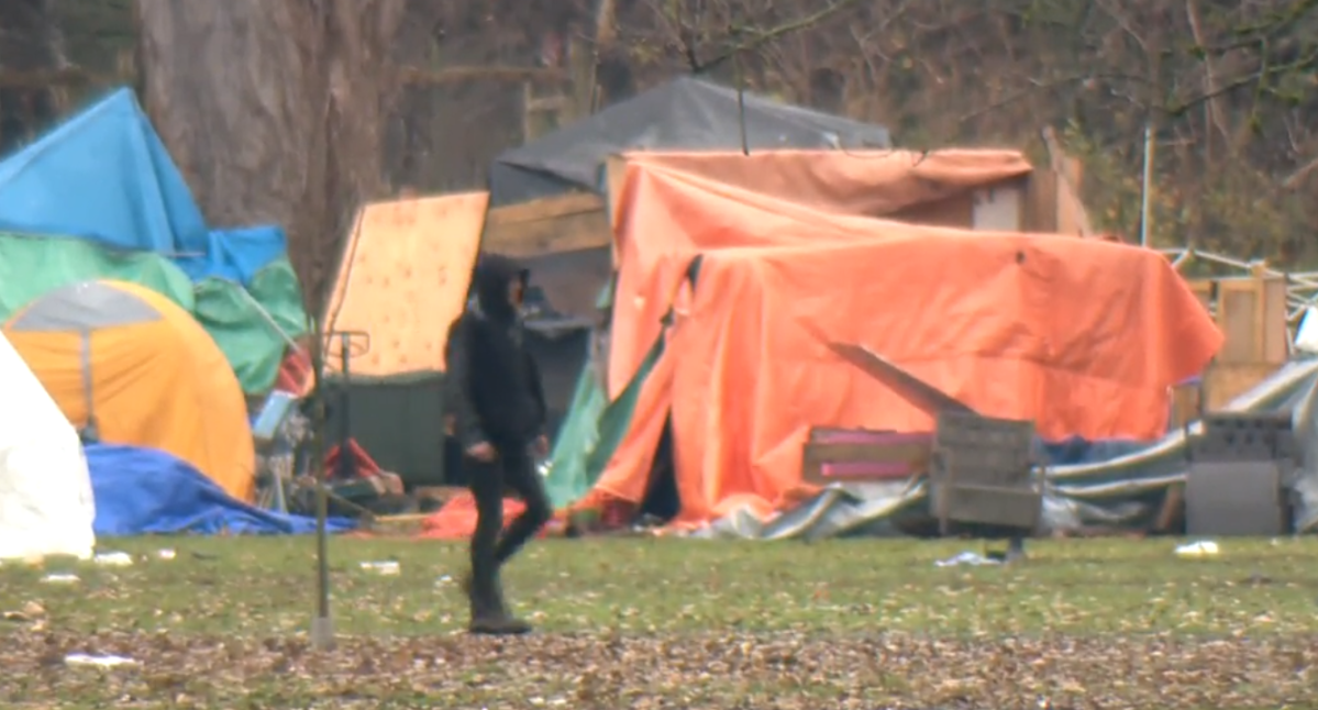 Police say a man was found dead on the athletic track at Strathcona Park on Sunday. 