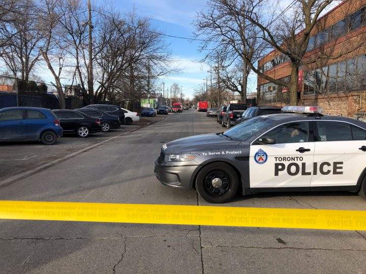 Police at the scene of the fire on Union Street on Tuesday.