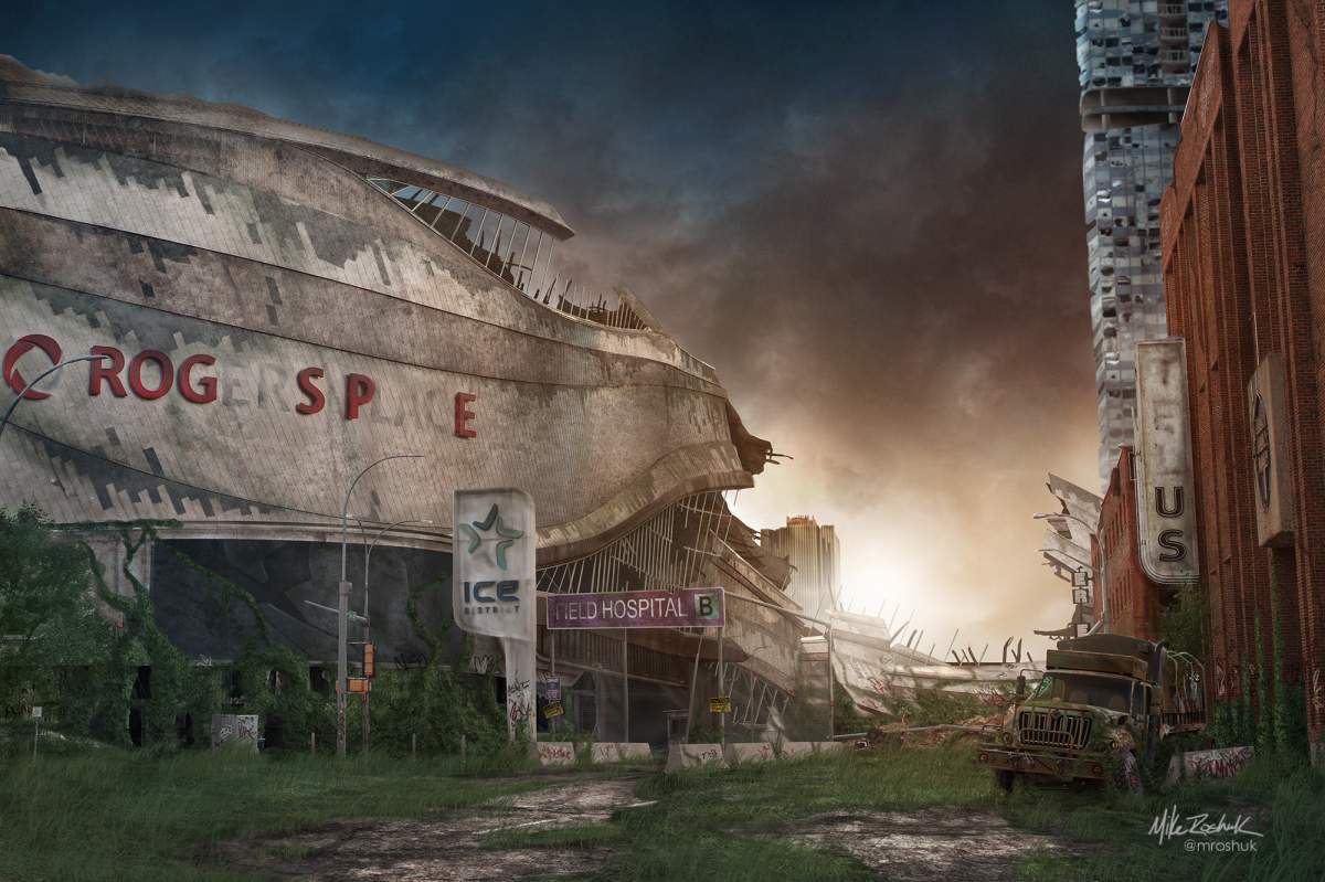 ‘Feeling of dread’: Artist creates apocalyptic series showcasing a desolate Edmonton - image