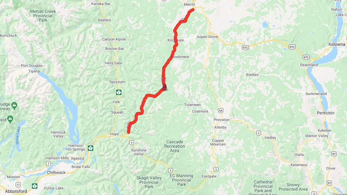 DriveBC says the Coquihalla Highway will be closed in both directions, from Tuesday night, Jan. 5, at 10 p.m., to 4 a.m. on Wednesday, Jan. 6, for avalanche control.