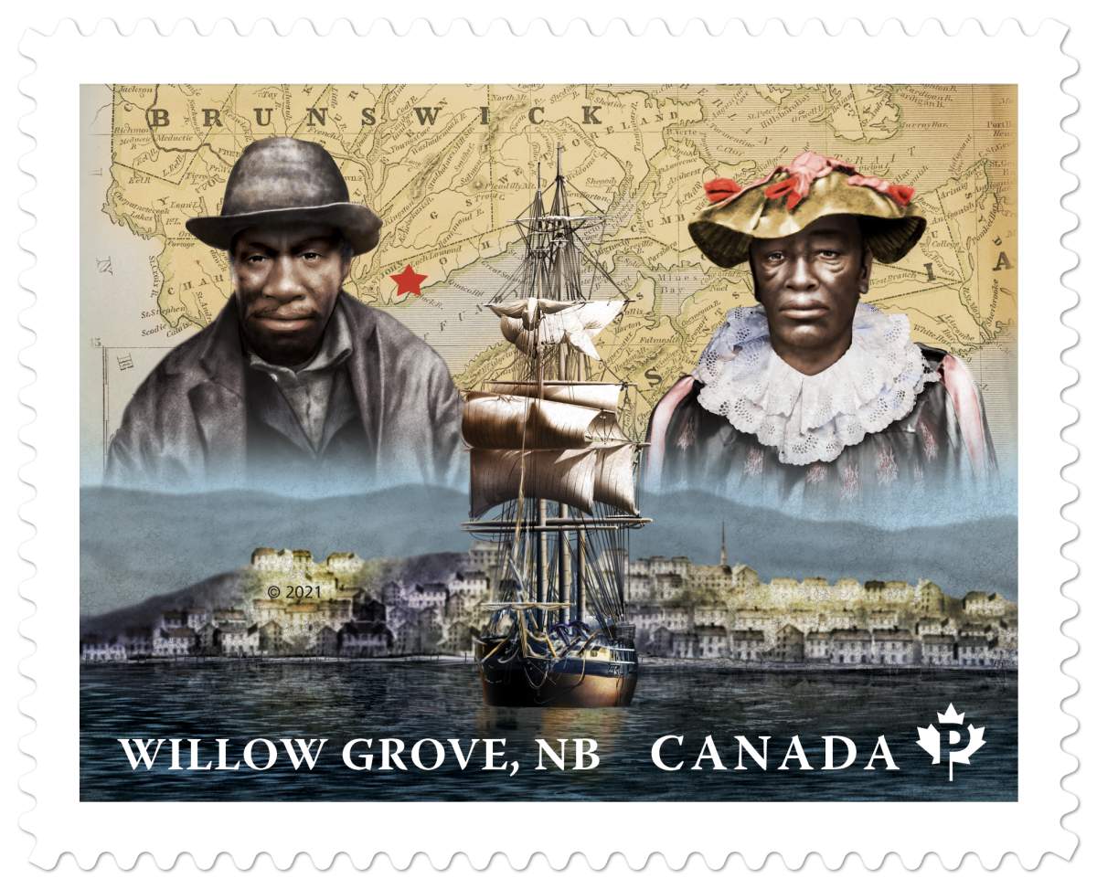 Canada Post’s Willow Grove stamp was designed by Lara Minja of Lime Design Inc. and illustrated by Rick Jacobson.
