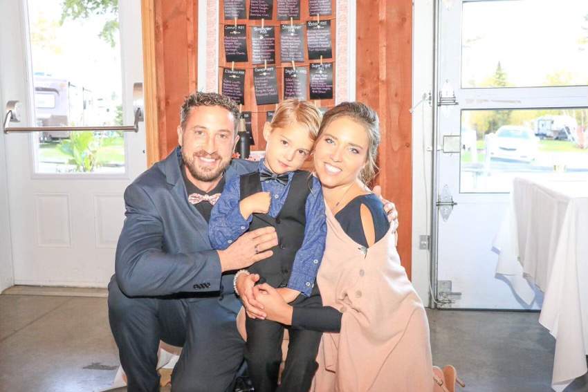 Dr. Karine Dion and her family. Photo provided by David Daigle