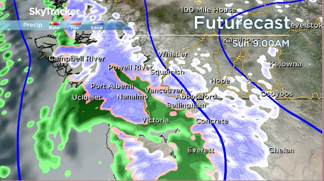 Weather alert for B.C.’s South Coast upgraded to snowfall warning - image