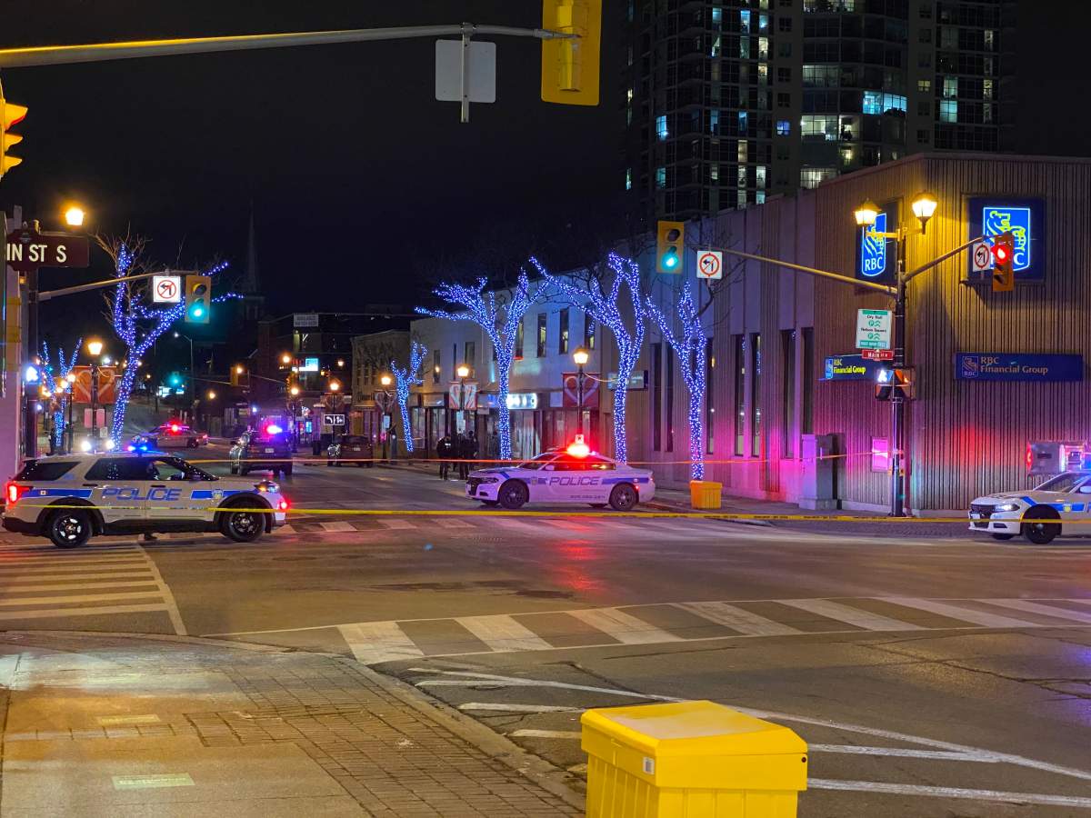 George and Queen Street blocked off for a shooting investigation in Brampton.