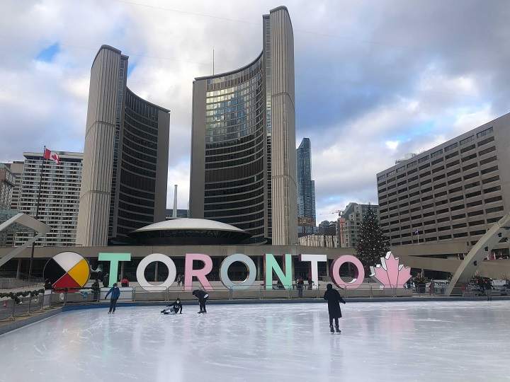 Toronto city hall is seen in this file photo.