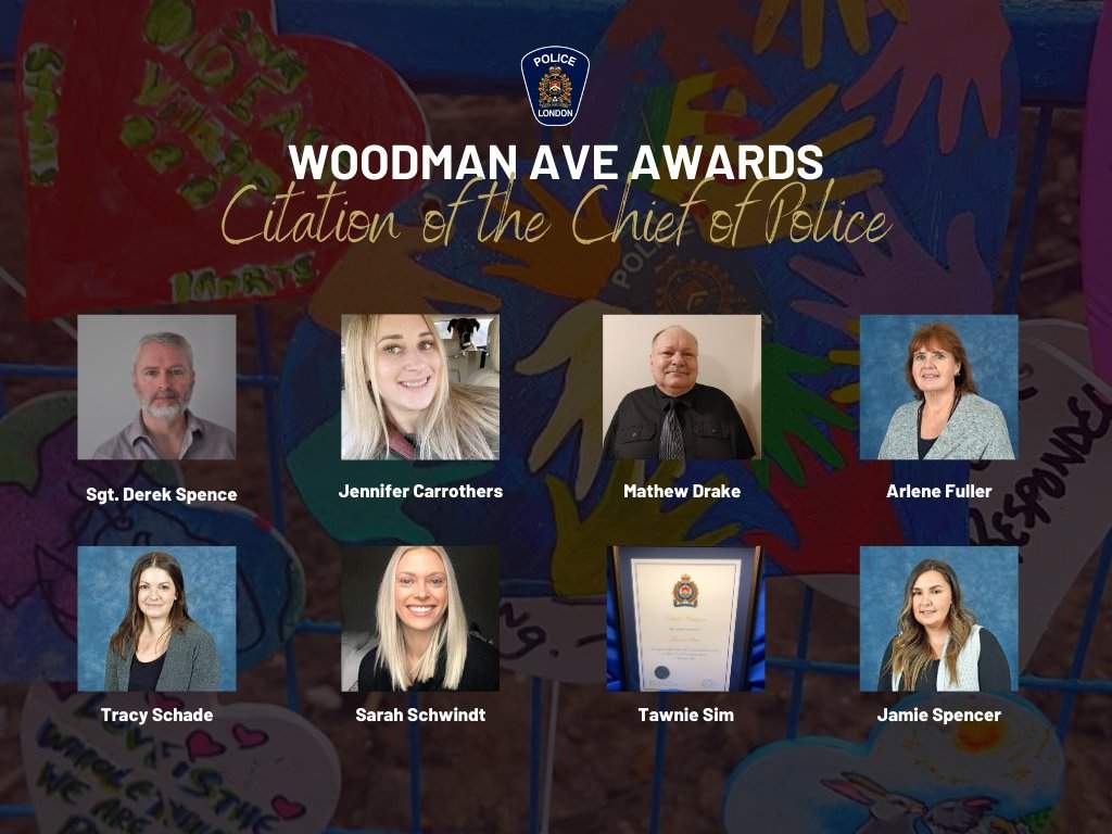 Eight members of the London Police Service were honoured with Citations of the Chief of Police during Thursday’s ceremony.