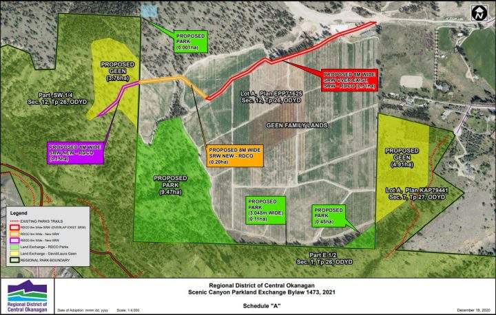 Regional District of Central Okanagan swaps land with private owner to expand park - image