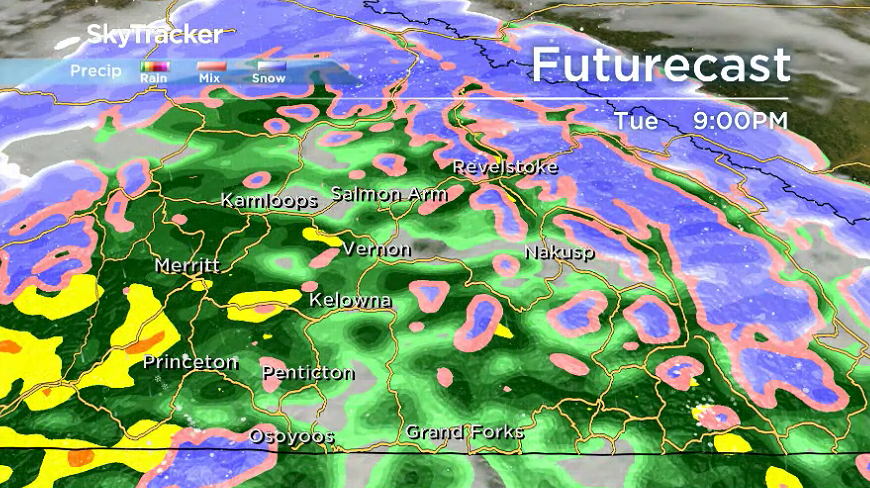 Rain ramps back up Tuesday night into Wednesday morning.