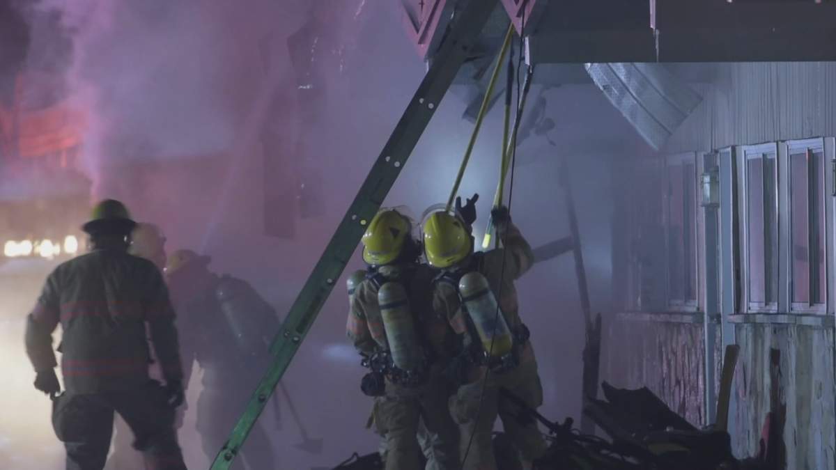 At around 4 a.m. Thursday, a fire broke out in one of the rooms at the Grand Motel off Sir-Wilfrid-Laurier Boulevard, according to police.