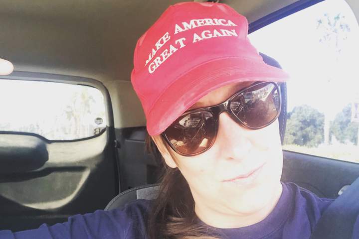 Ashli Babbitt is shown in this Feb. 24, 2020, image from her Twitter account.