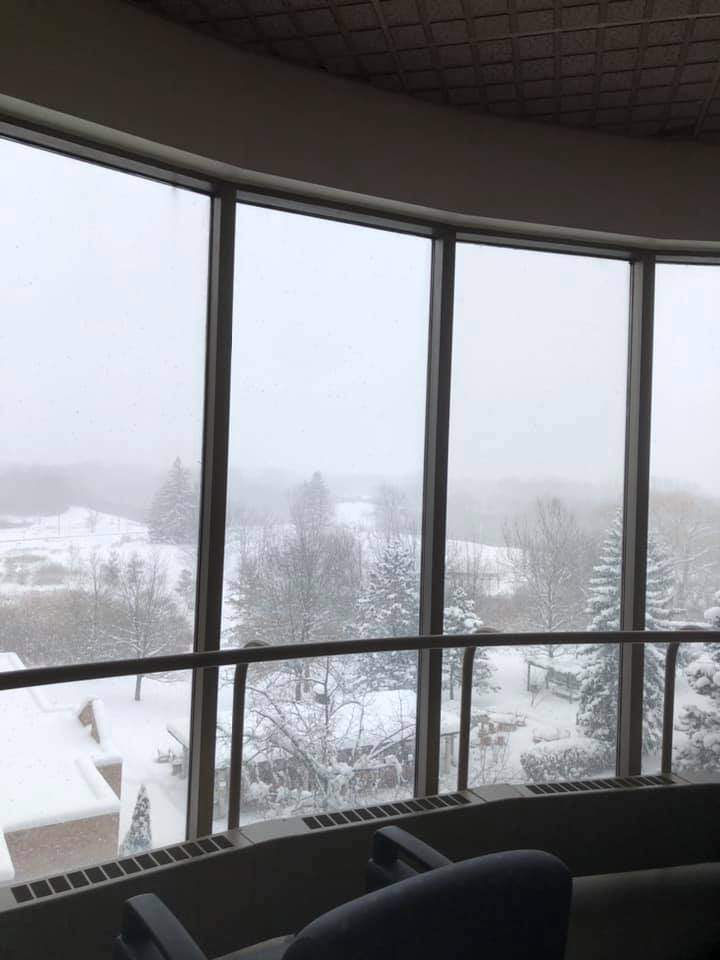 The view from Parkwood Institute in London, Ont., on Jan. 29, 2021.