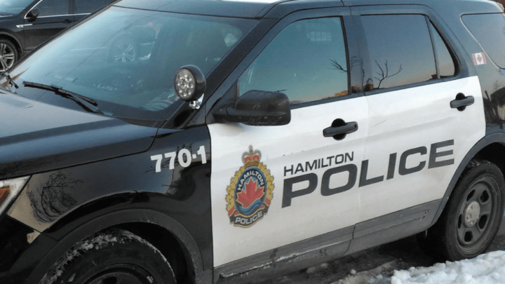 A Hamilton police vehicle