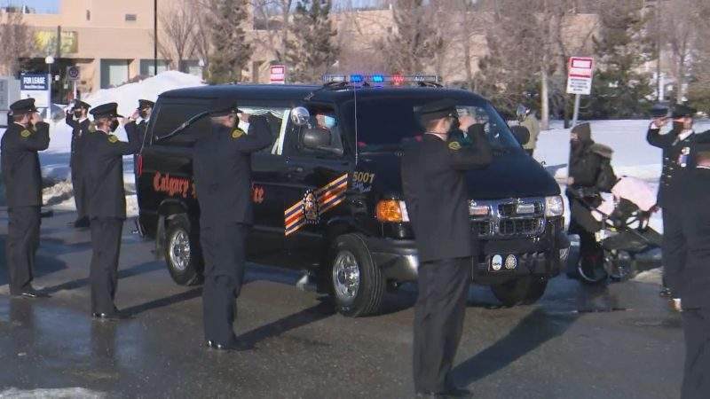 On Jan. 5, 2021, the Calgary Police Service formally escorted Harnett’s body from the medical examiner’s office on Bowness Road Northeast to a funeral home in Forest Lawn.
