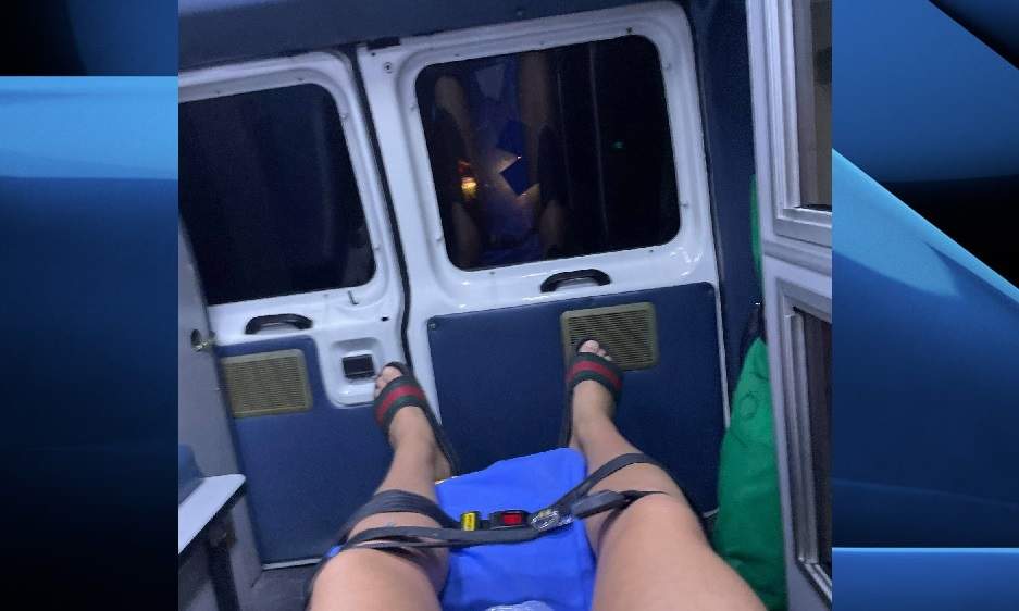 Jonathan O’Hagan is transported to a hospital in Punta Cana after contracting coronavirus.