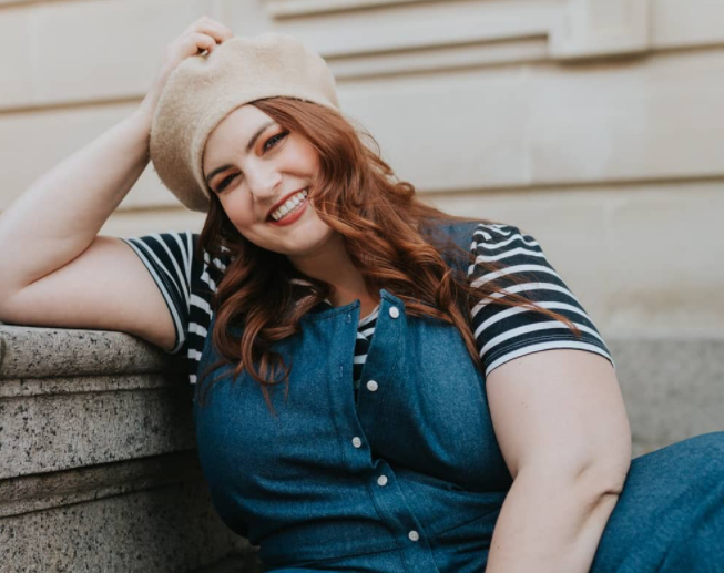 Edmonton-based Marielle Terhart, a writer, photographer and sustainable and inclusive clothing activist.
