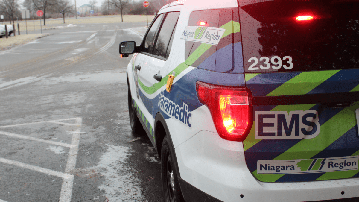 An undated photo of a Niagara Region EMS vehicle.