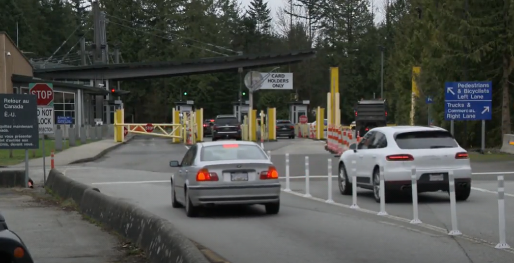 The Point Roberts border crossing. 