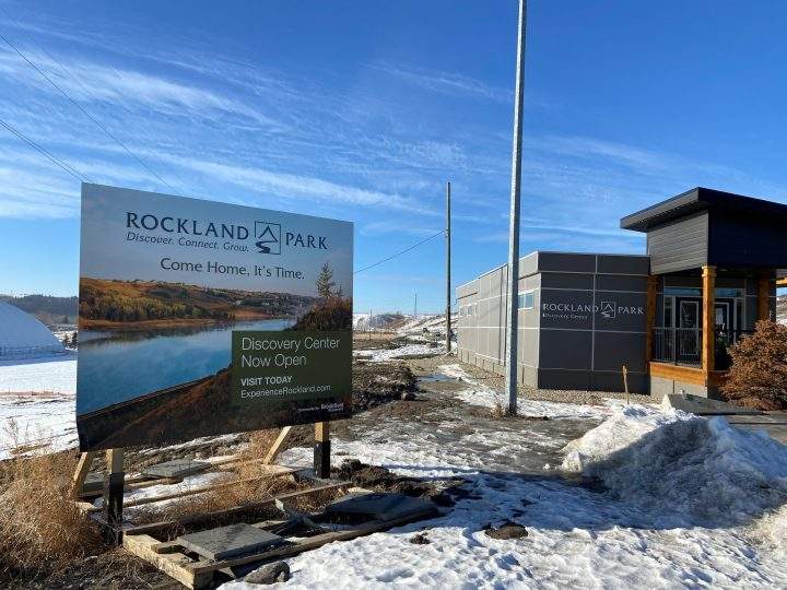 Sales centre for the new community of Rockland Park which is now under construction in northwest Calgary. 
