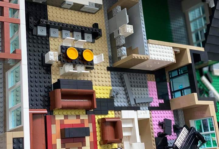 Sharif Alshurafa said a replica home made out of Lego blocks can take anywhere from one to two months.