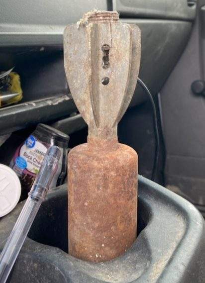 A Second World War era mortar round was brought to the Northumberland OPP detachment in Brighton on Friday.