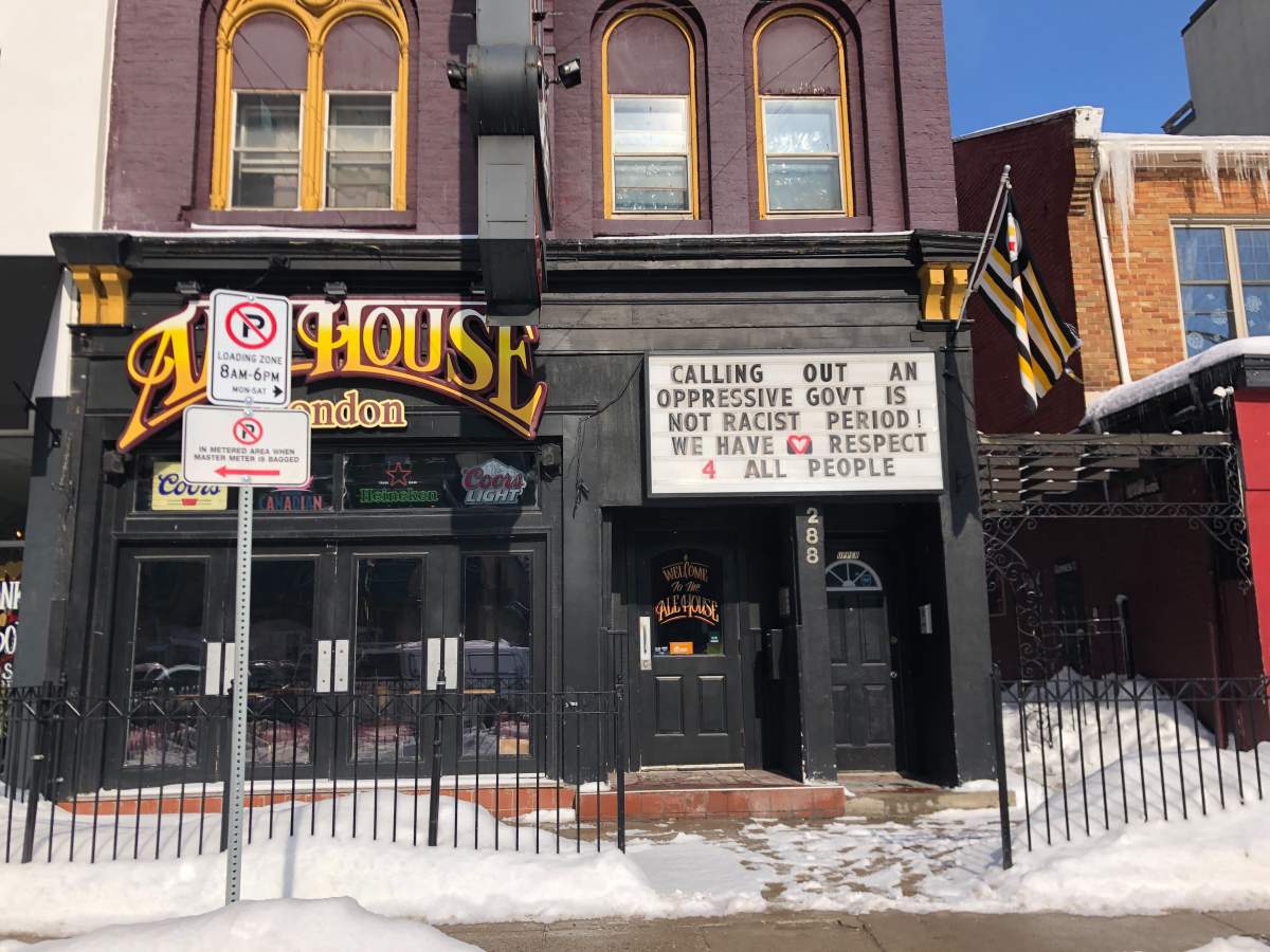 Ale House London on Feb. 19, 2021.