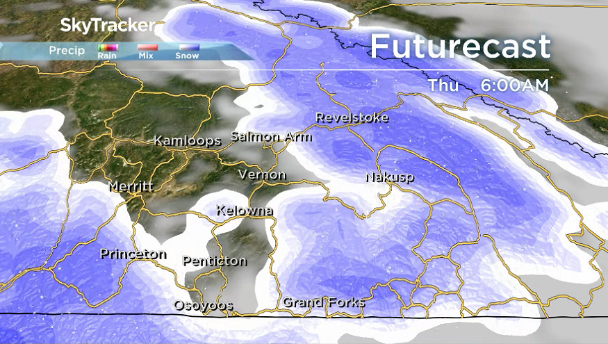 Another round of precipitation arrives on Thursday.