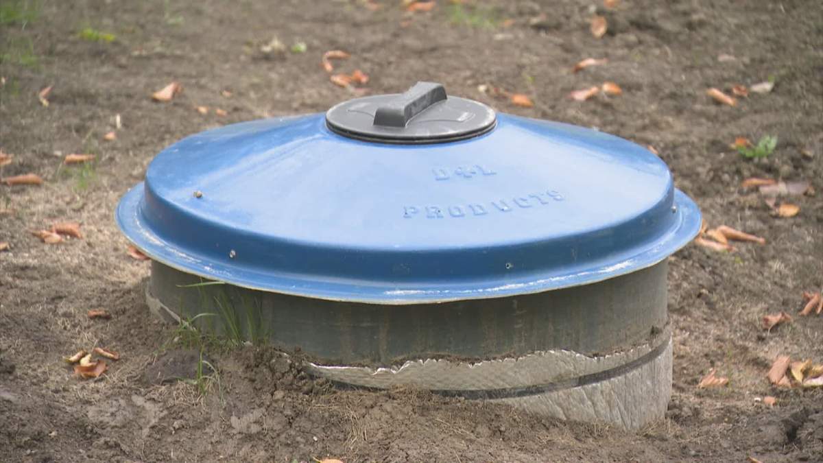 A cistern on Hollow Water First Nation.