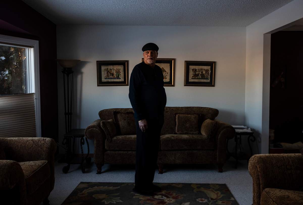 Ron Mapp poses for a photo in Edmonton, on Wednesday, February 3, 2021. Ron grew up in Amber Valley, Alta. and his great-grandfather was a scout who came up from the southern United States to see the land and then was part of the first wave of people who settled in the area in 1910.