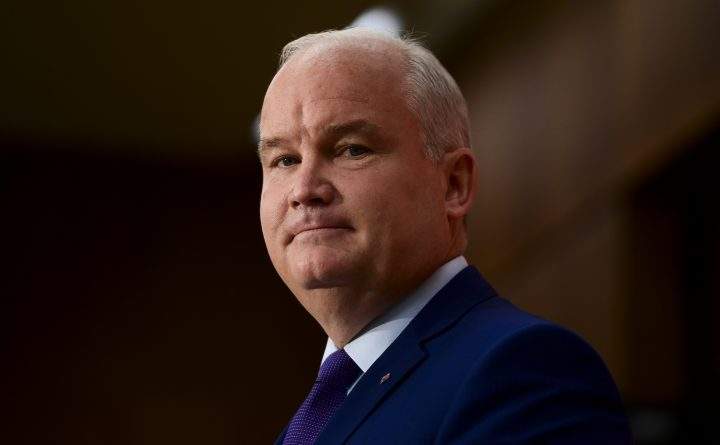 Conservative Leader Erin O'Toole holds his first news conference as leader on Parliament Hill in Ottawa on Tuesday, Aug. 25, 2020.