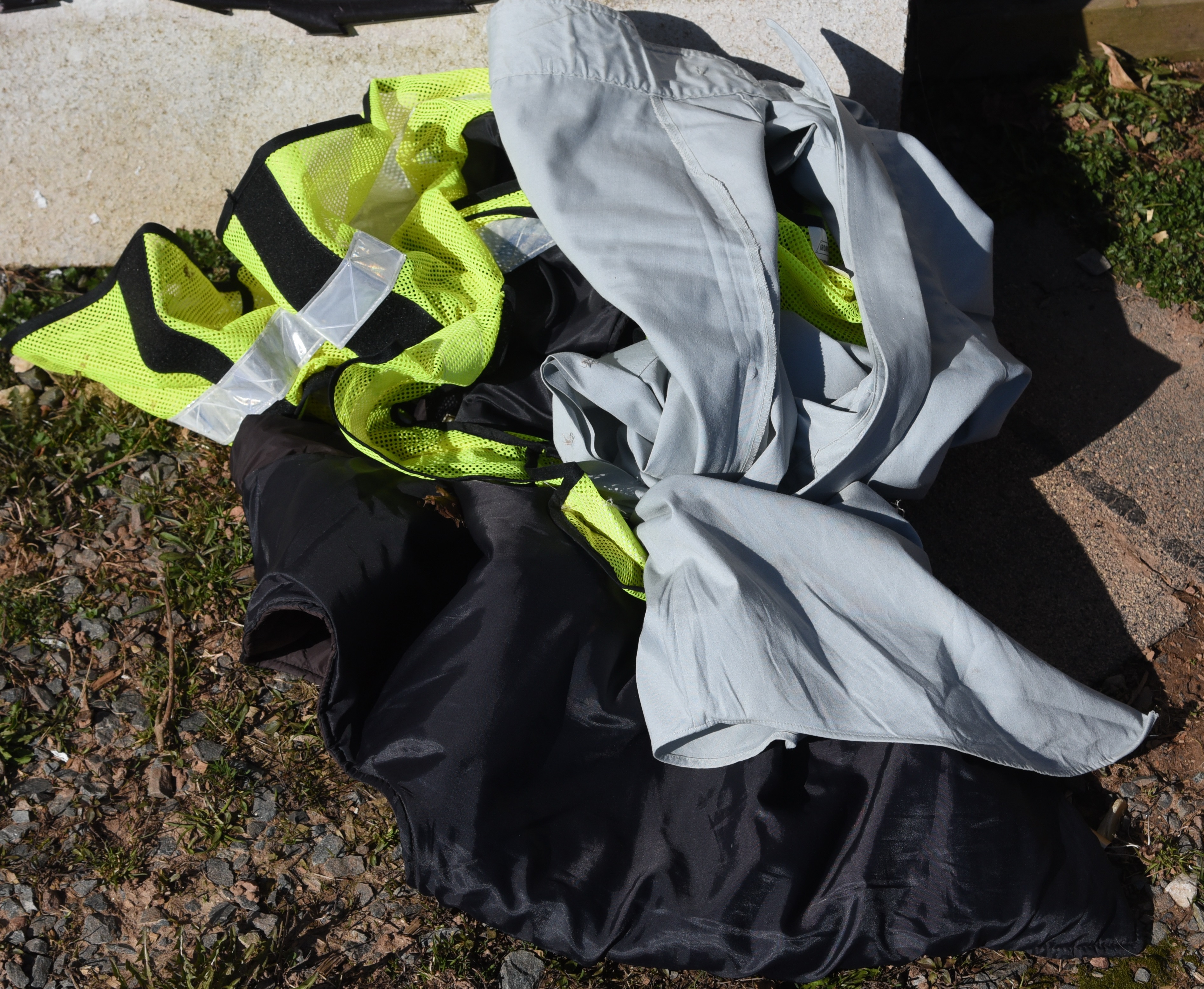 Image of Gabriel Wortman’s discarded police uniform. Found at the home of a victim on April 19, 2020.