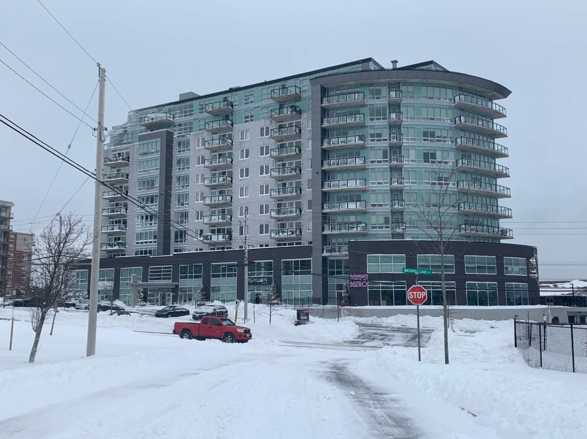 Halifax Regional Police have declared the death of a 26-year-old at this building in the 600 block of Washmill Lake Drive. 