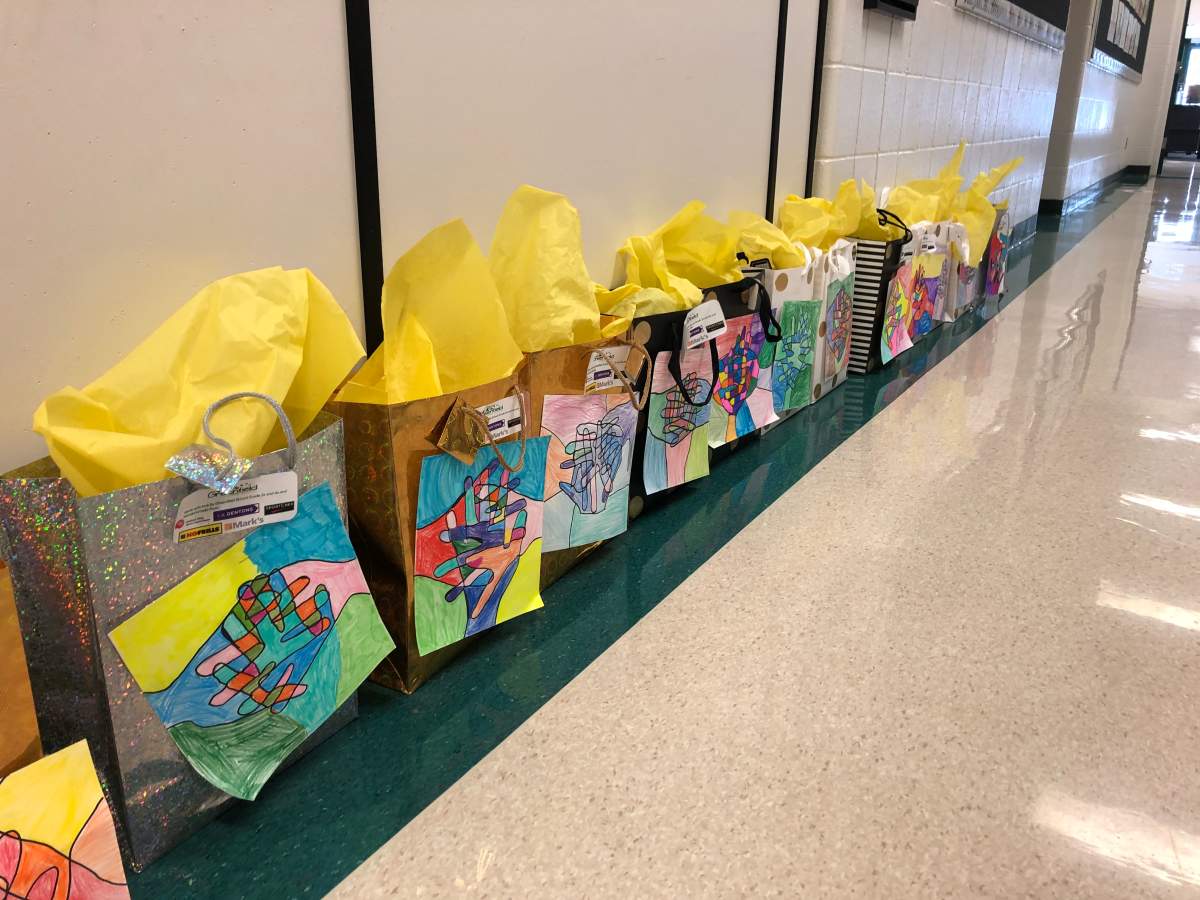 Greenfield Elementary School welcome packages