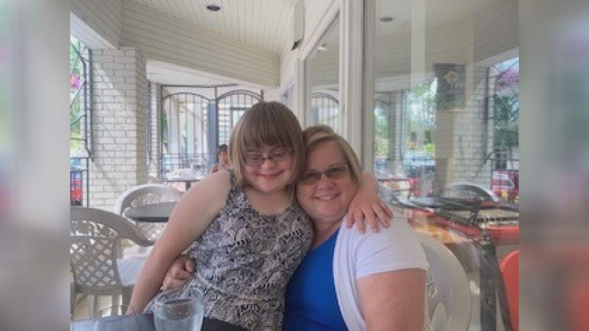 Lori Lester (right) says Manitoba’s vaccine priority plan is putting her daughter Hailey at risk.