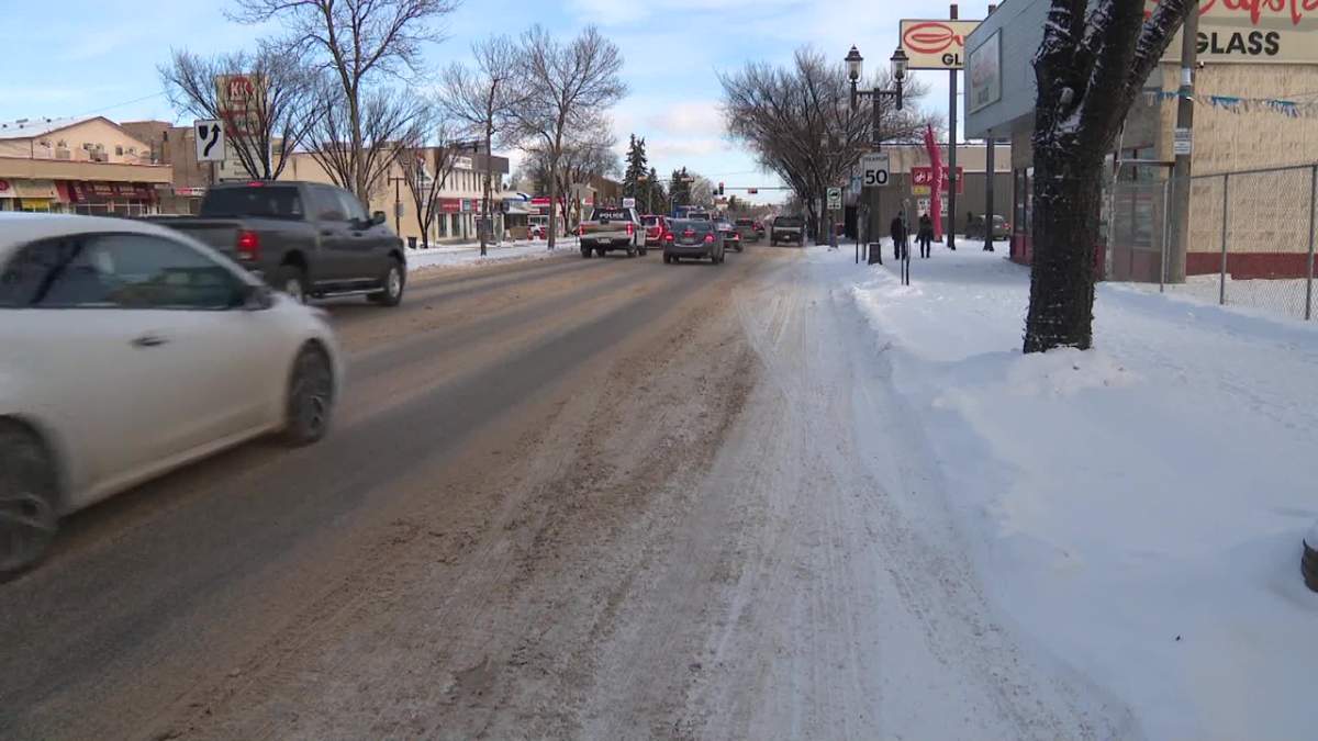 Whyte Avenue/82 Avenue in south Edmonton on Friday, Feb. 5, 2021.