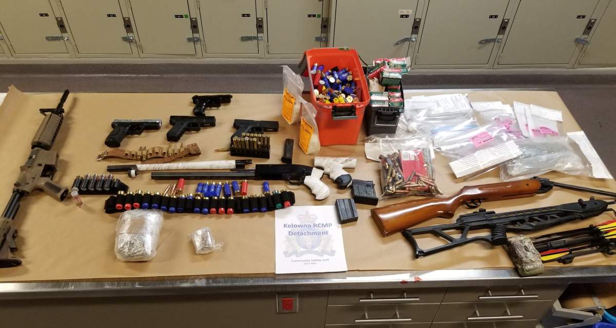 Kelowna RCMP say the drug bust happened along the 1300 block of Highland Drive South, and was part of an active investigation into suspected drug trafficking.