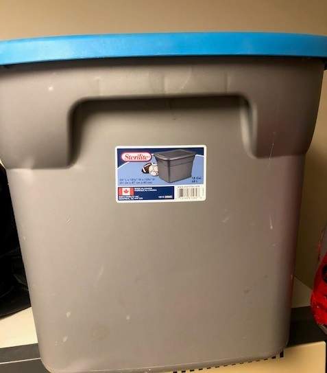 Edmonton police are looking for information after a dog with signs of neglect was found frozen in a plastic tote. 